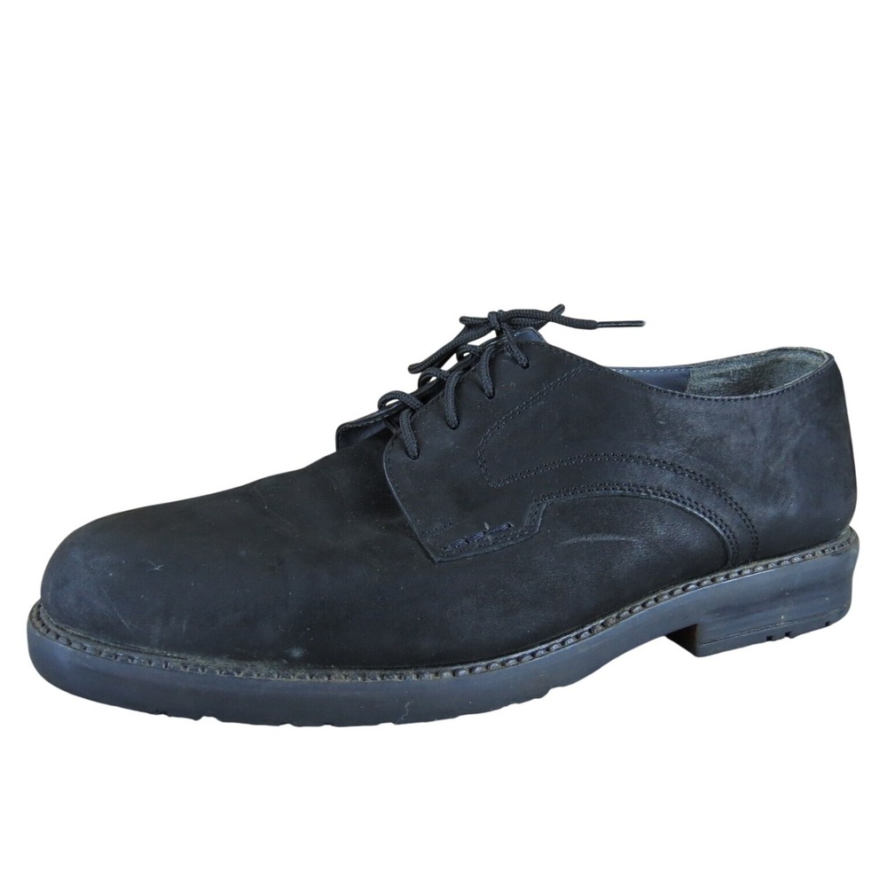 Nunn Bush Men's  Derby Oxfords Black Leather Size 10 Medium Gently‎ Used 2025